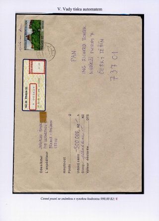 CASTLE VEVEŘÍ VARIABLE RATE STAMP – sheet 58