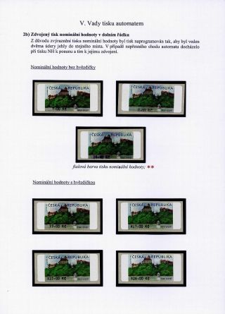 CASTLE VEVEŘÍ VARIABLE RATE STAMP – sheet 60