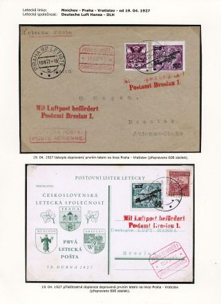 LUFTPOST TSCHECHOSLOWAKEI (1922-1931) – Blatt 65