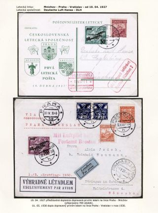 LUFTPOST TSCHECHOSLOWAKEI (1922-1931) – Blatt 67