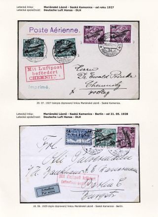 LUFTPOST TSCHECHOSLOWAKEI (1922-1931) – Blatt 68