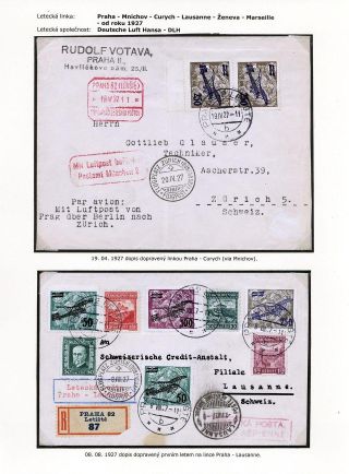 LUFTPOST TSCHECHOSLOWAKEI (1922-1931) – Blatt 70