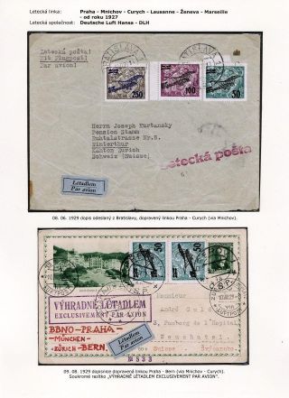 LUFTPOST TSCHECHOSLOWAKEI (1922-1931) – Blatt 71