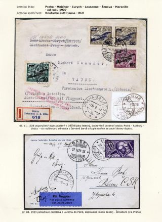 LUFTPOST TSCHECHOSLOWAKEI (1922-1931) – Blatt 72