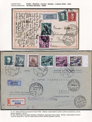 LUFTPOST TSCHECHOSLOWAKEI (1922-1931) – Blatt 73