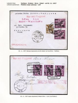 LUFTPOST TSCHECHOSLOWAKEI (1922-1931) – Blatt 74