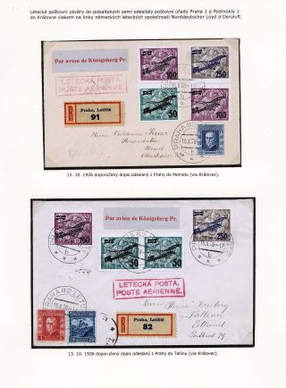 LUFTPOST TSCHECHOSLOWAKEI (1922-1931) – Blatt 78