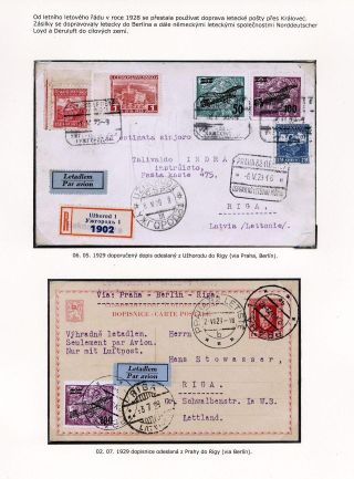 LUFTPOST TSCHECHOSLOWAKEI (1922-1931) – Blatt 79