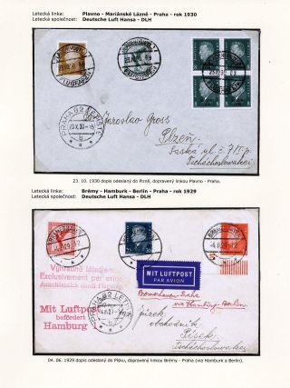 LUFTPOST TSCHECHOSLOWAKEI (1922-1931) – Blatt 80