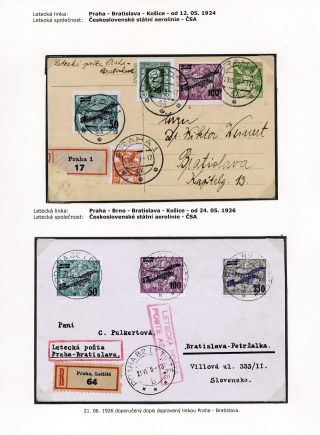 LUFTPOST TSCHECHOSLOWAKEI (1922-1931) – Blatt 82