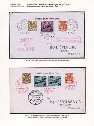 LUFTPOST TSCHECHOSLOWAKEI (1922-1931) – Blatt 83