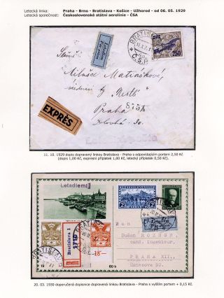 LUFTPOST TSCHECHOSLOWAKEI (1922-1931) – Blatt 86