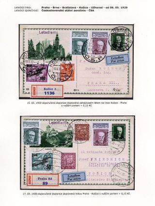 LUFTPOST TSCHECHOSLOWAKEI (1922-1931) – Blatt 87