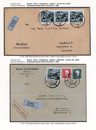 LUFTPOST TSCHECHOSLOWAKEI (1922-1931) – Blatt 90