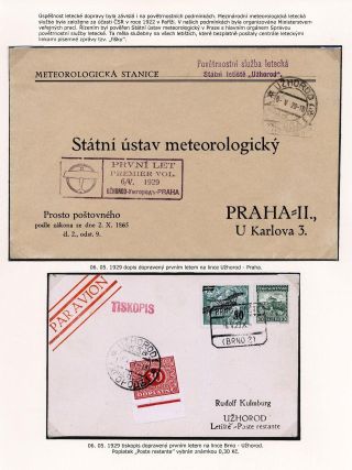 LUFTPOST TSCHECHOSLOWAKEI (1922-1931) – Blatt 93