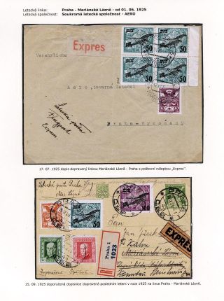 LUFTPOST TSCHECHOSLOWAKEI (1922-1931) – Blatt 96
