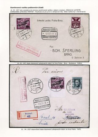 LUFTPOST TSCHECHOSLOWAKEI (1922-1931) – Blatt 115