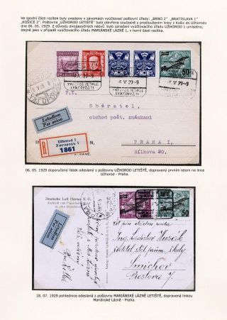 LUFTPOST TSCHECHOSLOWAKEI (1922-1931) – Blatt 118