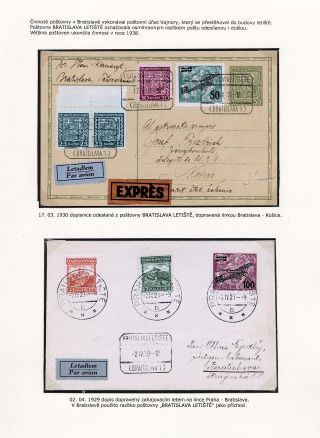 LUFTPOST TSCHECHOSLOWAKEI (1922-1931) – Blatt 119