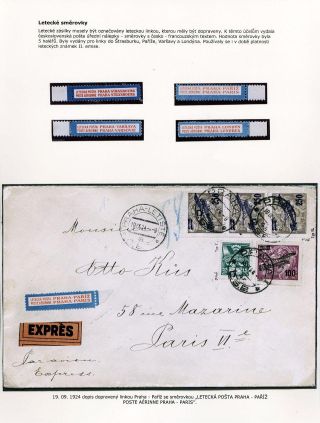 LUFTPOST TSCHECHOSLOWAKEI (1922-1931) – Blatt 121