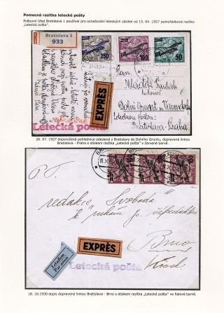 LUFTPOST TSCHECHOSLOWAKEI (1922-1931) – Blatt 124