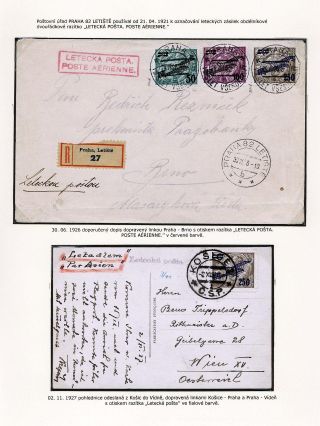 LUFTPOST TSCHECHOSLOWAKEI (1922-1931) – Blatt 125