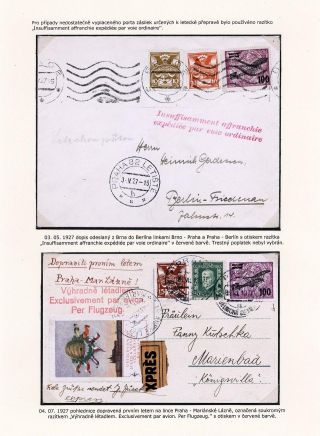 LUFTPOST TSCHECHOSLOWAKEI (1922-1931) – Blatt 128