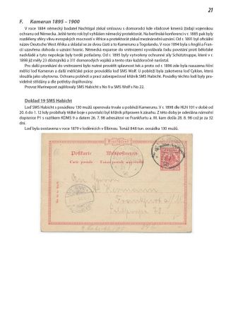 ANFÄNGE DES DEUTSCHE MARINE FELDPOST 1895-1914 – Blatt 22