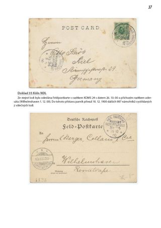 ANFÄNGE DES DEUTSCHE MARINE FELDPOST 1895-1914 – Blatt 38