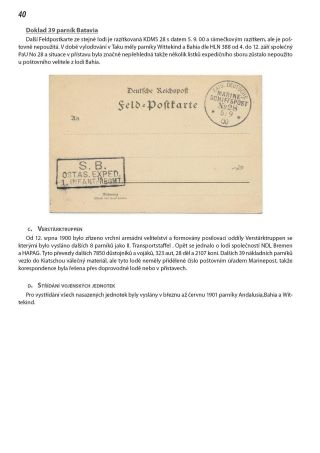 ANFÄNGE DES DEUTSCHE MARINE FELDPOST 1895-1914 – Blatt 41