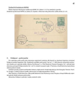 ANFÄNGE DES DEUTSCHE MARINE FELDPOST 1895-1914 – Blatt 42