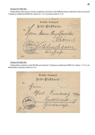 ANFÄNGE DES DEUTSCHE MARINE FELDPOST 1895-1914 – Blatt 46