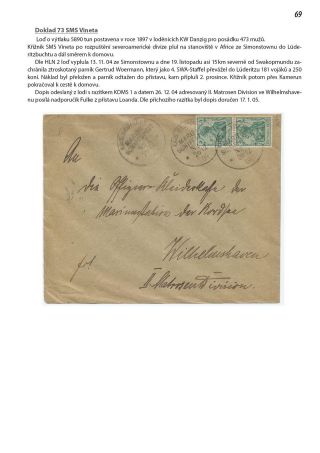 ANFÄNGE DES DEUTSCHE MARINE FELDPOST 1895-1914 – Blatt 70