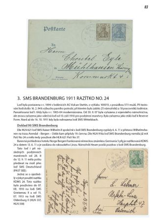ANFÄNGE DES DEUTSCHE MARINE FELDPOST 1895-1914 – Blatt 84