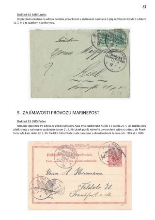 ANFÄNGE DES DEUTSCHE MARINE FELDPOST 1895-1914 – Blatt 86
