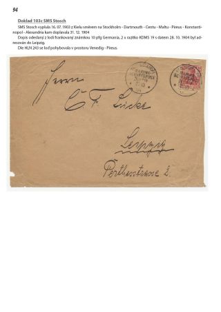 ANFÄNGE DES DEUTSCHE MARINE FELDPOST 1895-1914 – Blatt 95