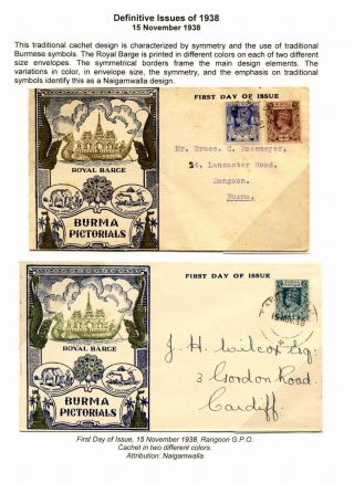 UNIDENTIFIED BURMESE CACHET PUBLISHERS 1937-1948 – sheet 7