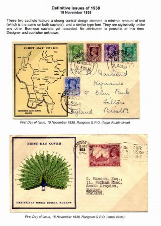 UNIDENTIFIED BURMESE CACHET PUBLISHERS 1937-1948 – sheet 8