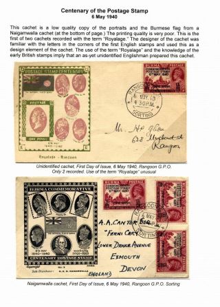 UNIDENTIFIED BURMESE CACHET PUBLISHERS 1937-1948 – sheet 10