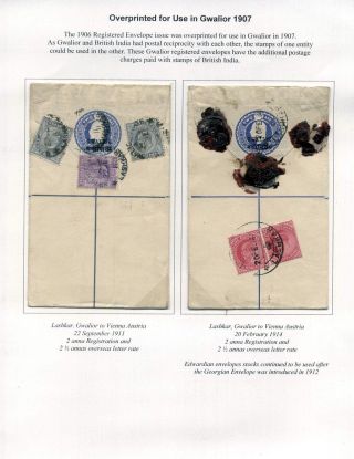 INDIAN REGISTRATION ENVELOPES OF EDWARD VII – sheet 14