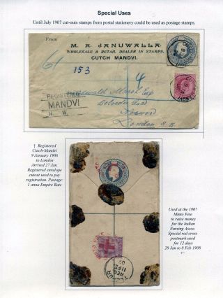 INDIAN REGISTRATION ENVELOPES OF EDWARD VII – sheet 16