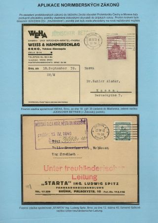 VERFOLGUNG DES JÜDISCHES VOLKERS IN DAS PROTEKTORAT BÖHMEN UND MÄHRED UND DIE THERESIENTADT GHETTO IN POSTDOKUMENTEN – Blatt 8