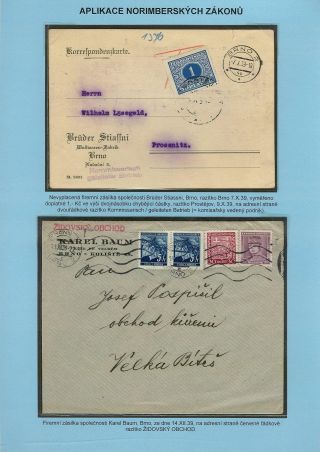 VERFOLGUNG DES JÜDISCHES VOLKERS IN DAS PROTEKTORAT BÖHMEN UND MÄHRED UND DIE THERESIENTADT GHETTO IN POSTDOKUMENTEN – Blatt 9
