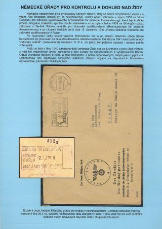 VERFOLGUNG DES JÜDISCHES VOLKERS IN DAS PROTEKTORAT BÖHMEN UND MÄHRED UND DIE THERESIENTADT GHETTO IN POSTDOKUMENTEN – Blatt 15