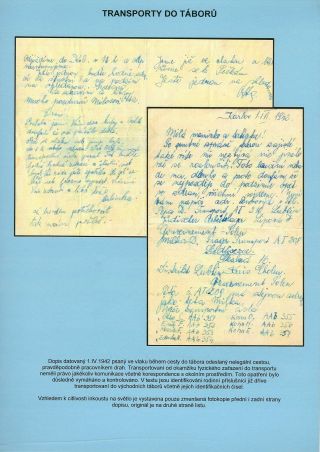 PERSECUTION OF JEWISH PEOPLE IN PROTECTORATE BOHEMIA AND MORAVIA AND GHETTO TEREZIN (THERESIENSTADT) IN POSTAL DOCUMENTS – sheet 37