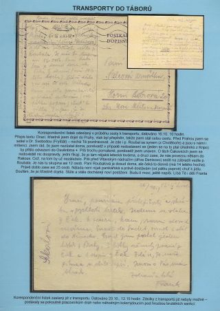 PERSECUTION OF JEWISH PEOPLE IN PROTECTORATE BOHEMIA AND MORAVIA AND GHETTO TEREZIN (THERESIENSTADT) IN POSTAL DOCUMENTS – sheet 38