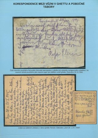 PERSECUTION OF JEWISH PEOPLE IN PROTECTORATE BOHEMIA AND MORAVIA AND GHETTO TEREZIN (THERESIENSTADT) IN POSTAL DOCUMENTS – sheet 67