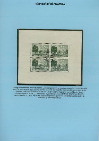 PERSECUTION OF JEWISH PEOPLE IN PROTECTORATE BOHEMIA AND MORAVIA AND GHETTO TEREZIN (THERESIENSTADT) IN POSTAL DOCUMENTS – sheet 103