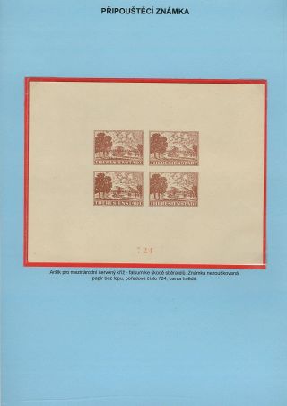 PERSECUTION OF JEWISH PEOPLE IN PROTECTORATE BOHEMIA AND MORAVIA AND GHETTO TEREZIN (THERESIENSTADT) IN POSTAL DOCUMENTS – sheet 106