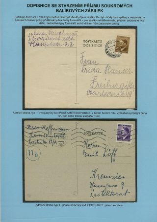 PERSECUTION OF JEWISH PEOPLE IN PROTECTORATE BOHEMIA AND MORAVIA AND GHETTO TEREZIN (THERESIENSTADT) IN POSTAL DOCUMENTS – sheet 115